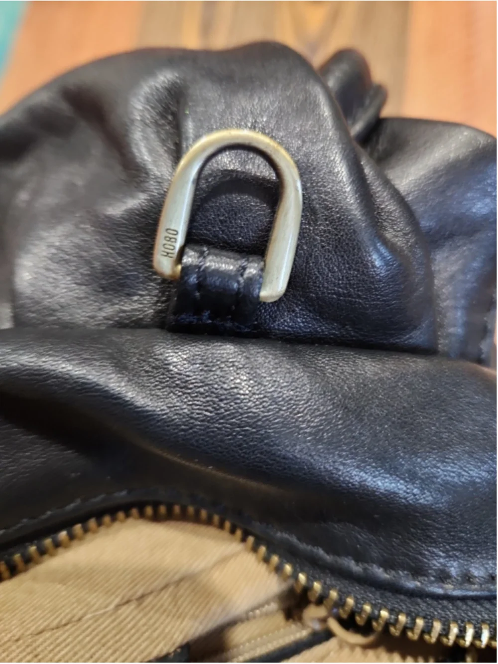 Hobo Darling Crossbody Satchel Black Leather Top Handle Crossbody Bag,EUC